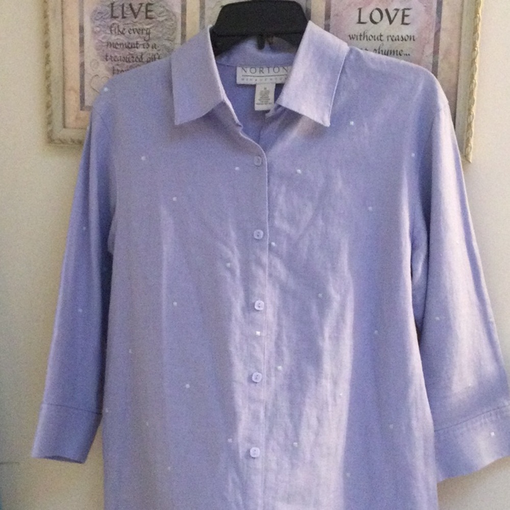Norton McNaughton Blouse . Sz S - Picture 1 of 6